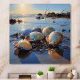 thumbnail image 2 of Designart "Treasures in the Twilight Clam" Animals Metal Art Print, 2 of 5