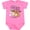 Raspberry, variant on Inktastic Easter Sloth with bunny ears- funny Boys or Girls Baby Bodysuit