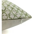 thumbnail image 3 of Fabdivine Block Print Throw Pillow Cover, 16x16 Inch Thick Cotton Decorative Cushion Cover, Floral Print Boho Design Green Pillow Cover for Sofa and Couch, 3 of 5