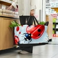 thumbnail image 6 of Seven Starred Ladybird Decorative Box Laundry Bag Shopping Bags Reusable Foldable Large Capacity Oxford Cloth Tote Bag, 6 of 7