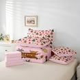 thumbnail image 6 of Manfei Cute Gingerbread Xmas Tree Bedding Comforter Set 7-Piece, Christmas Stocking Snowflake King Bedding Sets, New Year Festival Bed Sheets Ultra Soft Home Decor, 6 of 8
