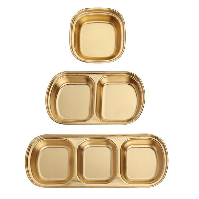 3 Unids Creative Sujetador de platos de acero inoxidable Momando platos de cocina Suministro de cocina