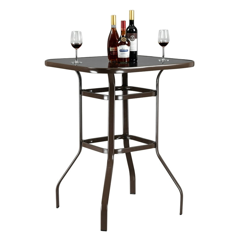 Tall glass clearance pub table