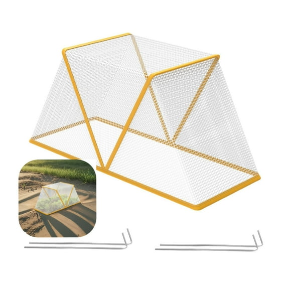 Garden Row Accelerator Plants Cover, 32.2" X 13" X 14.1" Foldable Raised Garden Bed Cover, Vegetable Row Cover, Planting Protector for Protecting Vegetable Fruit from Animals