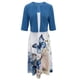 thumbnail image 3 of WILLBEST Vestidos Floreados para Mujer Vestido sin Mangas con Estampado Floral y Top de Manga Corta para Mujer Conjunto Informal de Dos Piezas de Corte Regular de Verano 不定位印花 Chica, 3 of 3
