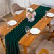 thumbnail image 3 of Bandera de mesa decorativa de gasa verde oscuro 30*300 CM Ticfox estilo europeo y americano, 3 of 14