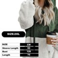 thumbnail image 2 of Laklulu - Sudadera con capucha para niñas, de forro polar difuso, informal, holgada, con bolsillos, 2 of 5