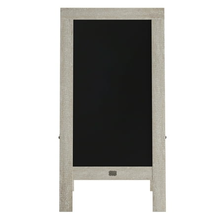 Alamont Home - Canterbury 20"W x 2-26"D x 40"H Magnetic A-Frame Chalkboard - Weathered Brown