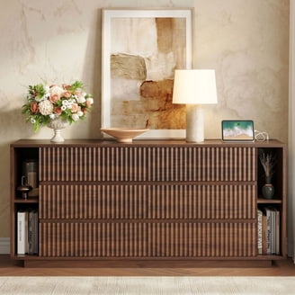 Tvilum Scottsdale 6 Drawer Double Dresser, Jackson Hickory