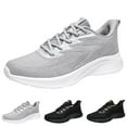 thumbnail image 6 of Sopiago Mens Wide Width Sneakers Mens Running Shoes Slip on Walking Fashion Breathable Mesh Soft Sole Casual Athletic Lightweight Grey,43, 6 of 9