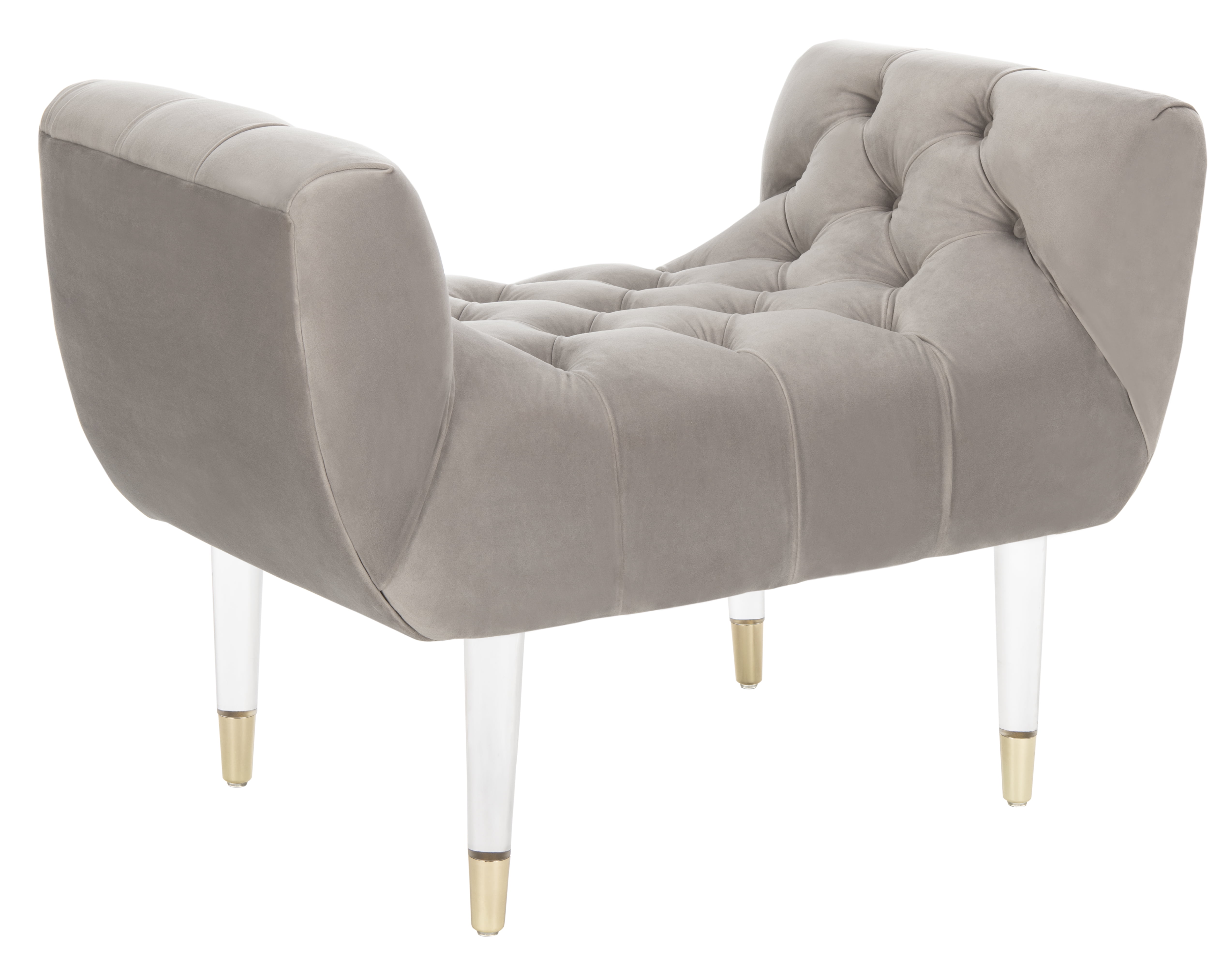 Safavieh Couture Eugenie Tufted Velvet Bench - Thumbnail 3