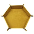 thumbnail image 2 of Visland Dice Tray PU Leather Dice Trays Folding Hexagon Dice Holder Tray for Dice Games Like RPG, DND and Other Table Games, 2 of 7