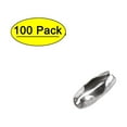 thumbnail image 1 of Conector de cadena de bola Uxcell de 0.08" 304 acero inoxidable tono plateado 100 piezas, 1 of 5