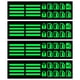 thumbnail image 4 of 4 hojas de pegatinas fluorescentes para botones de coche., 4 of 8