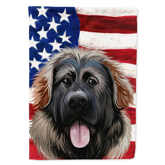 Carolines Treasures CK6532CHF Georgian Shepherd Dog American Canvas House Size Outdoor-Flags, Multicolor
