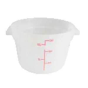 Excellante 12 quart round food storage container, pp, translucent, NSF certified, comes in each