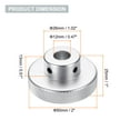 thumbnail image 2 of Uxcell Aluminum Alloy Handwheel 50mm OD 12mm Bore Machine Tool Hand Wheel for Milling Machine Lathe, Silver Tone, 2 of 6