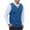 Blue, variant on Men’s Wool Blended Cable Knit Sweater Vest V Neck Relaxed Fit Sleeveless Pullovers