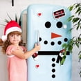 thumbnail image 4 of Hamlinson Christmas Snowman Refrigerator Stickers Snowman Window Decals Christmas Stickers for Fridge Wall Door Garage Party Supplies Home Decoration, 4 of 7