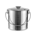 thumbnail image 1 of Olla de acero inoxidable para conservas, olla para pasta, cubo de aceite, recipiente para aceite y sopa con 1 litro, 1 of 9