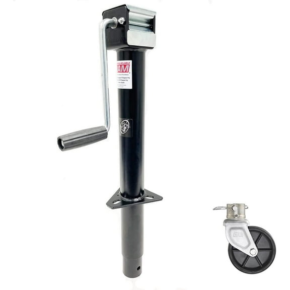 Southwest Wheel 5,000 lbs Side Wind RAM A-Frame Trailer Jack w/6" Poly Caster Wheel