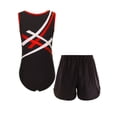 thumbnail image 4 of Hansber Ensemble de Sport 2 Pcs pour Garçons, Boxeur Sans Manches avec Short de Combat Muay Thai, Rouge 10, 4 of 5