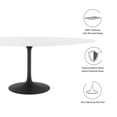thumbnail image 4 of Modway Lippa Table à Manger Ovale de 78 Pouces en Noir et Blanc, 4 of 7