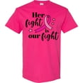 thumbnail image 3 of Inktastic Breast Cancer Awareness Her Fight is Our Fight T-Shirt, 3 of 5