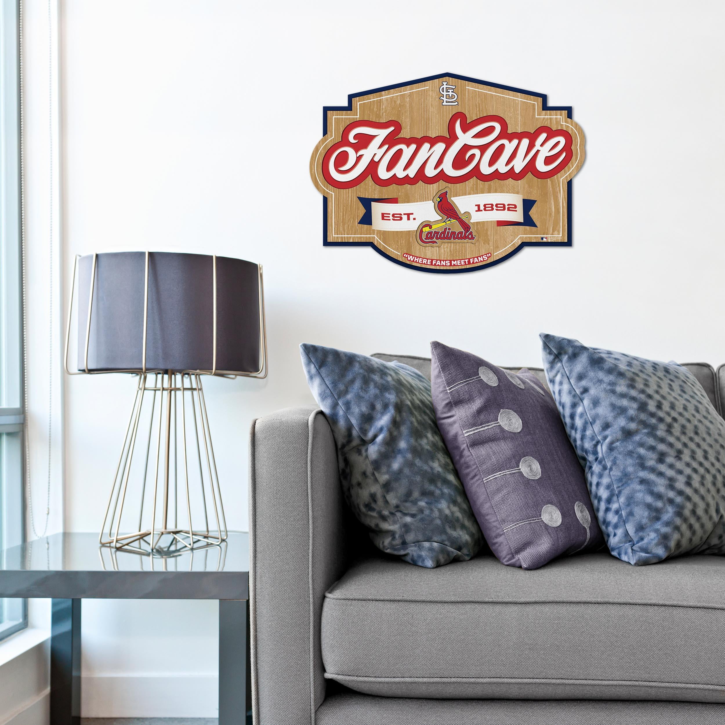 YouTheFan MLB St. Louis Cardinals Fan Cave Sign