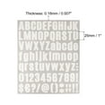 thumbnail image 2 of Unique Bargains 1 Inch Self Adhesive Waterproof Vinyl Letter Number Sticker Set, 12 Sheet White, 2 of 3