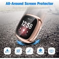 thumbnail image 5 of REQO 8-Pack Screen Protector Case Compatible with Fitbit Versa 3 / Fitbit Sense, Soft TPU Plated Full Protective Bumper Cover [Scratch-Proof], 5 of 8