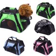 thumbnail image 1 of Pet Backpack Carrier Bag Space Expand Pet Cat Dog Puppy Shoulder Bag Travel Bag(Purple/M), 1 of 8