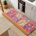 thumbnail image 5 of Pioneer Flower Floral Print Pattern Kitchen Rug Mat,Kitchen Runner Rugs Non Skid Washable,Decorative Kitchen Floor Mats for Kitchen,Sink,Laundry,17"x47.2", 5 of 7