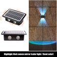 thumbnail image 5 of Tira de luces LED solares de pared para exteriores iluminación impermeable Wdftyju para decoración de calle lámpara de pared para casa porche Villa Patio balcón y jardín 6 LED, 5 of 5