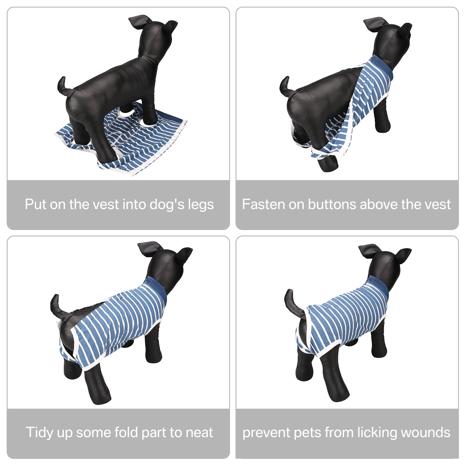  QETUOA Dog Shirt Soft Cat Surgical Gown Medical Pet