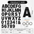 thumbnail image 2 of Kit de pancartas BEISHIDA, 116 unidades, A-Z, purpurina, color negro, 2 of 6