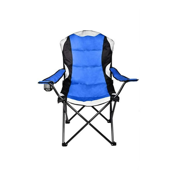 High Back Camping Chair Folding Portable Quad Oversized Arm Chairs With Cup Holder And Carry Bag Support 350lbs Com High Back Camping Chair Folding, Oversized Folding Arm Chair
