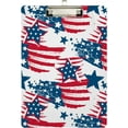 thumbnail image 1 of FMSHPON American Flag Stars Clipboard Hardboard Wood Nursing Clip Board and Pull for Standard A4 Letter 13x9 inches, 1 of 5