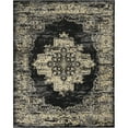 thumbnail image 2 of Nourison Grafix Persian Center Medallion Black Area Rug, 2 of 8