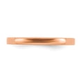 thumbnail image 4 of Sterling Silver Stackable Expressions Rose Gold Plated Polished Flat Ring Size 10, 4 of 5