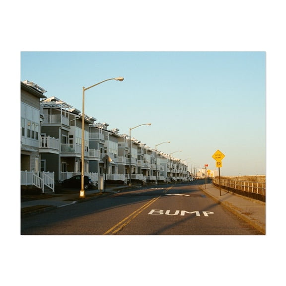 Beach Front Road - Queens New York Photography Unframed Wall Art Print 5 x 7 inches