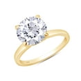 thumbnail image 3 of AFFY 2CT Moissanite Solitaire Engagement Ring for Women in 18K Yellow Gold Sterling Silver-4.5, 3 of 7