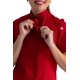 thumbnail image 2 of Chaqueta de chef Chef Works Springfield para mujer, color rojo mediano, 2 of 5