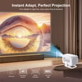 thumbnail image 4 of Salange 1080P Smart Projector with WiFi and Bluetooth, 1080P/4K, Auto Keystone, Android 11, Built-In Streaming Apps, 4 of 9