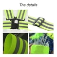 thumbnail image 3 of hirigin High Visibility Safety Reflective Vest, High Elasticity Breathable Bright Colors Waistcoat for Walking, Cycling, 3 of 4