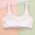 thumbnail image 4 of MIASHUI Girls Sports Bra Seamless Elastic Cotton Bras Wide Straps Bra,Pink,80, 4 of 7