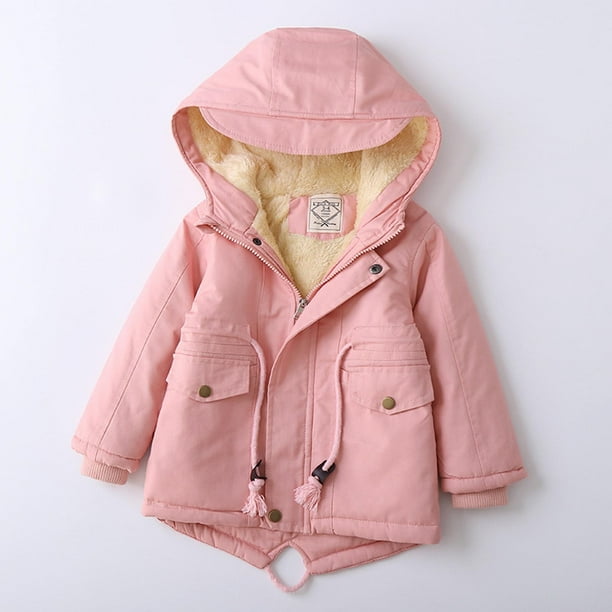 Kids Jackets for Girls Boys Spring Coat Zip Up Button Long