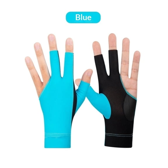 A pair of Quick-Dry Breathable Billiard Pool Gloves, Sport Glove for Left or Right Hand Option for Men Women