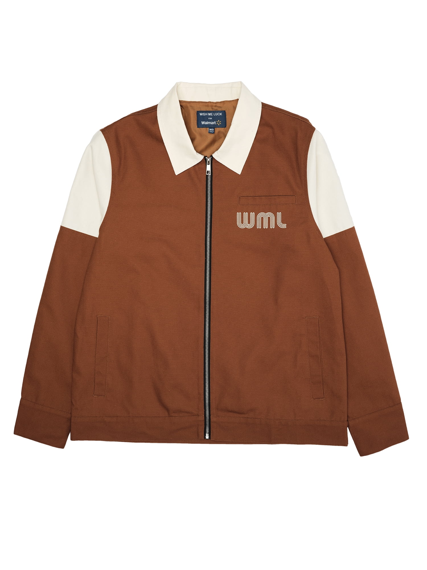 Wish Me Luck Men's Dreamer's Graphic Print Workwear Style Jacket, Sizes S-3XL