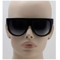 thumbnail image 5 of Elite Flat Top Aviator Unisex Oversize Retro Yellow Tortoise & All Black Sunglasses, 5 of 5